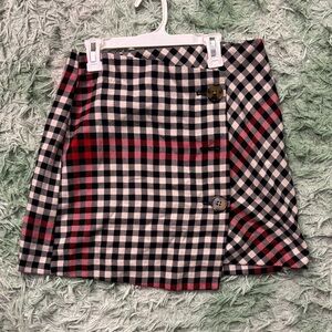 Target Black and Red Checkered Mini Skirt